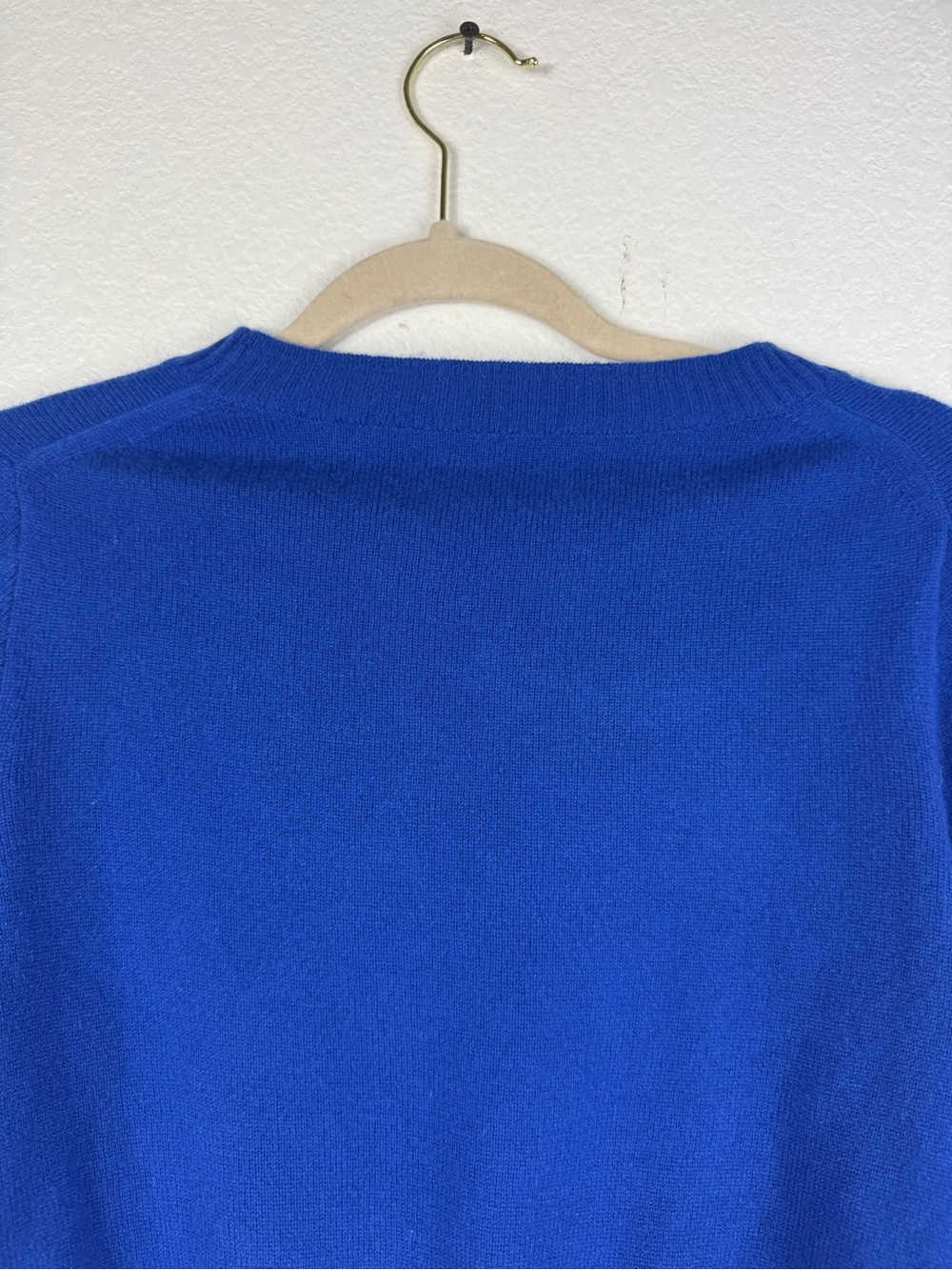 J. Crew Royal Blue Crewneck cashmere cropped fit sweater size S - Picture 7 of 8